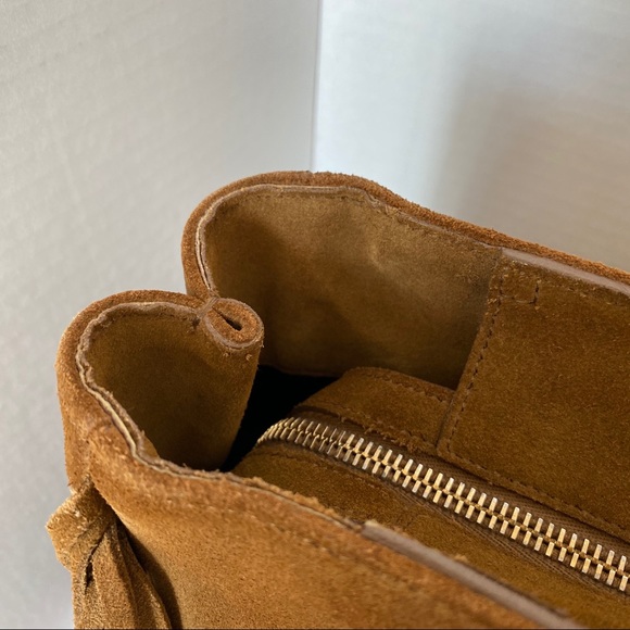 Saint Laurent fringe suede tote bag - Picture 9 of 12